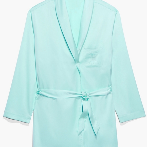 Savage X Fenty Blue Light Savage X Smoking Jacket 3 Piece Set - Picture 5 of 16